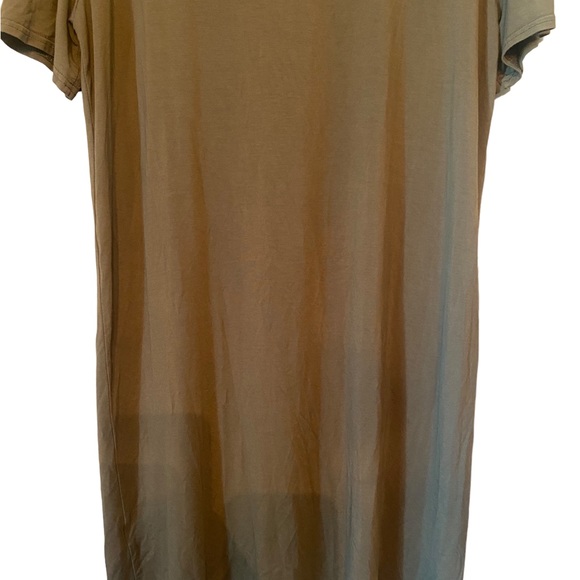 Piko 1988 Olive Green Bamboo Blend Short Sleeve Dress - Picture 5 of 12